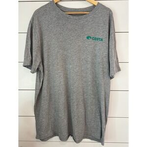 Costa Del Mar Mens XXL Gray T-Shirt Short Sleeve fisherman gorpcore